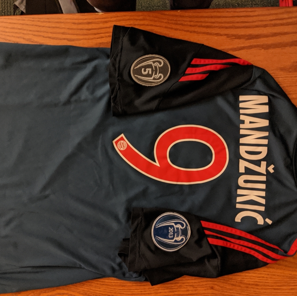Mario Mandzukic Bayern Munich UCL Jersey Third Kit